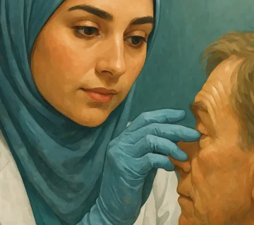 بلفاروپلاستی برای بیماران با پوست حساس یا سابقه اسکار: نکات ایمنی ویژه