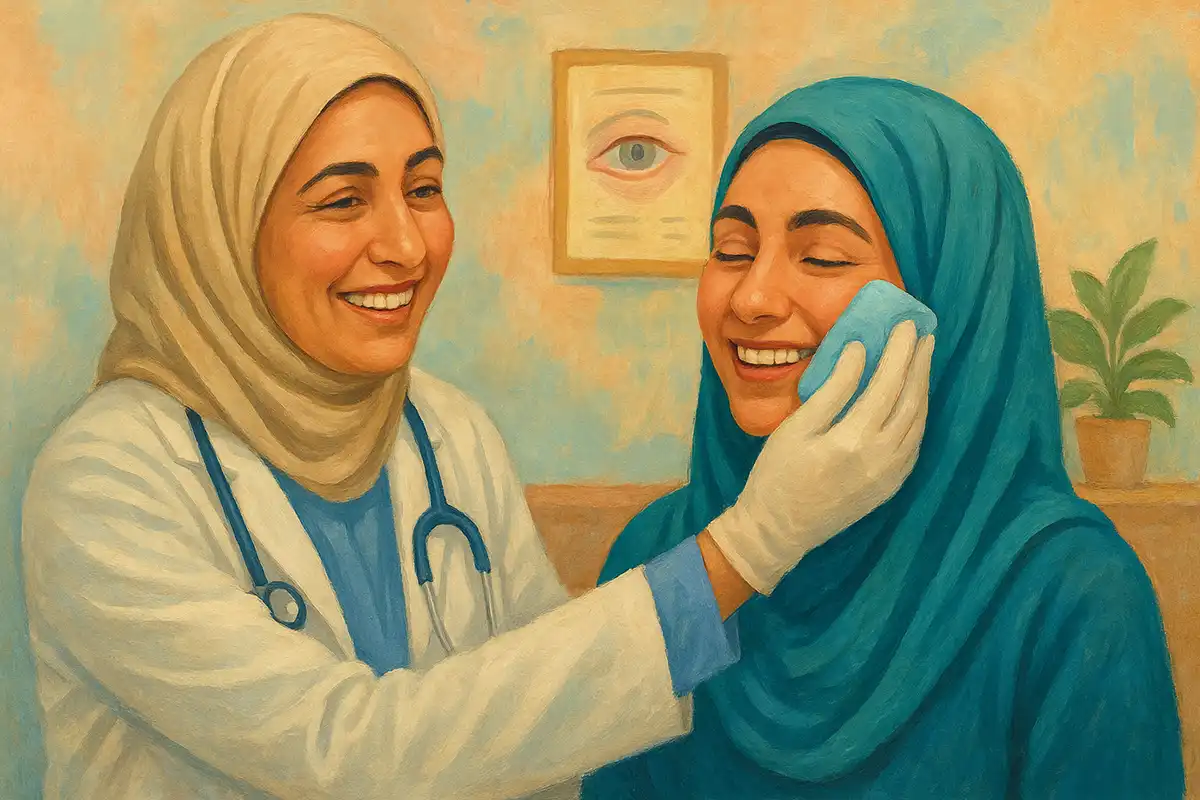 آیا استفاده از کمپرس سرد برای ورم بعد از بلفاروپلاستی کافی است؟