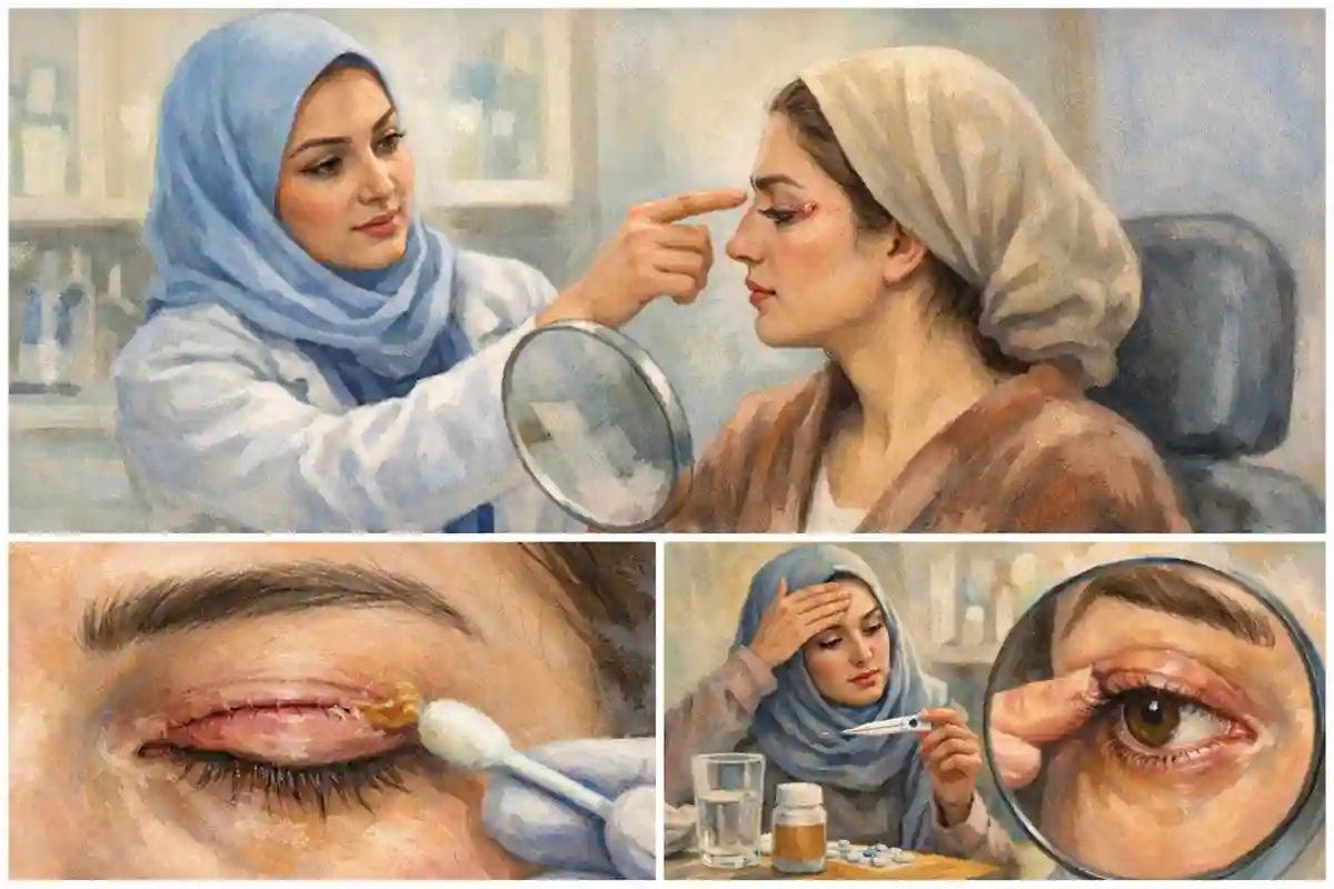 بروز عفونتهای خفیف بعد از بلفاروپلاستی و نحوه تشخیص سریع