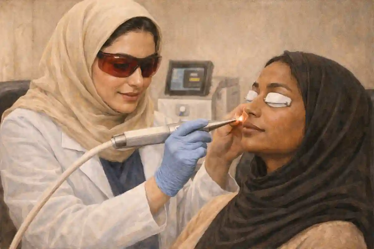 تجربه افراد دارای پوست تیره از نظر اسکار بعد از بلفاروپلاستی