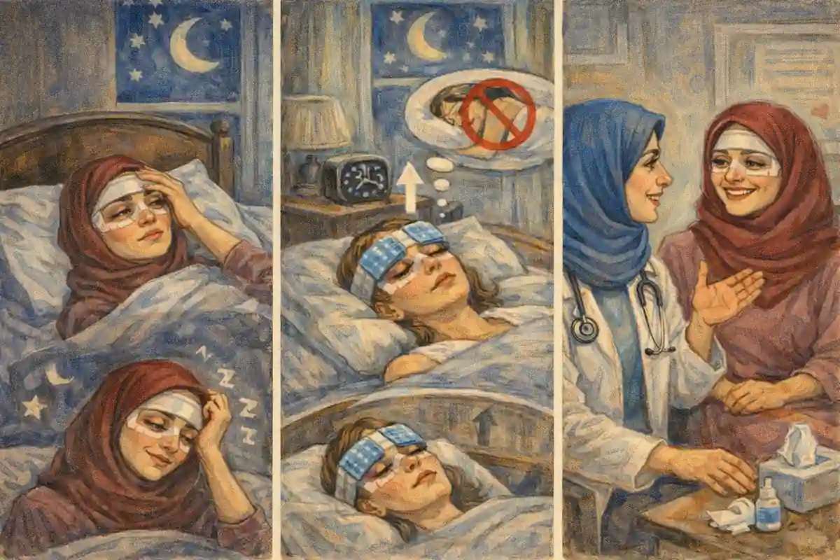 مشکلات خواب بعد از بلفاروپلاستی و روشهای کنترل آن