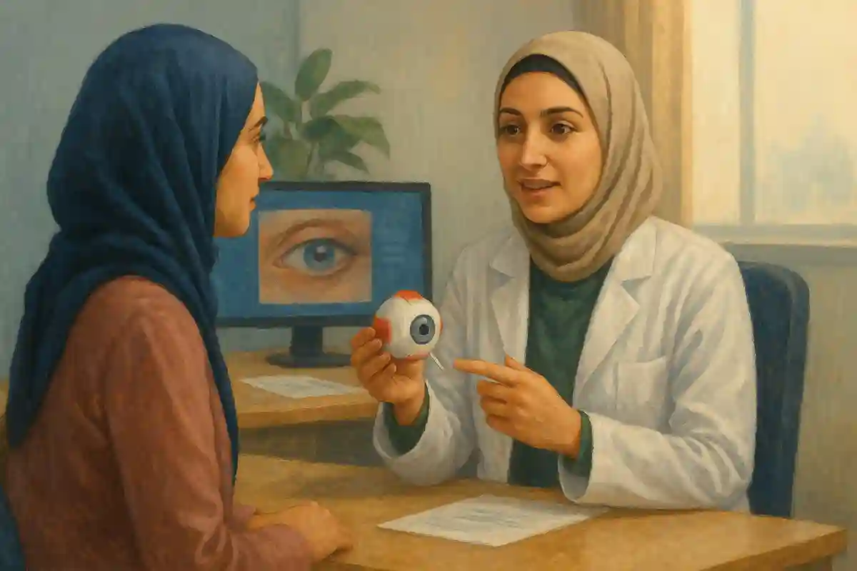 تغییرات دید محیطی بعد از بلفاروپلاستی و مدت بازگشت به حالت طبیعی