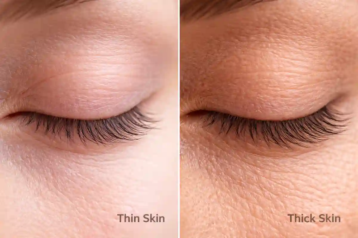 تفاوت میزان اسکار بلفاروپلاستی در پوستهای نازک و ضخیم