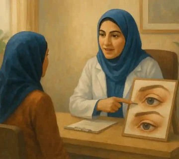 پایداری نتایج بلفاروپلاستی در افراد با پوست چرب و مختلط