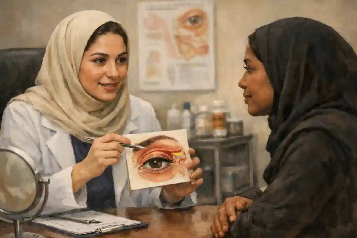 تجربه افراد دارای پوست تیره از نظر اسکار بعد از بلفاروپلاستی