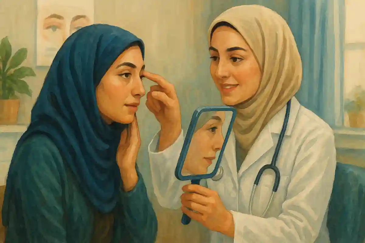 نقش ضخامت پوست پلک در نتیجه نهایی بلفاروپلاستی