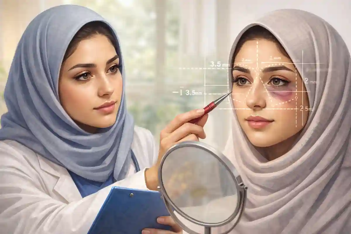 میزان طبیعی عدم تقارن پلکها بعد از بلفاروپلاستی