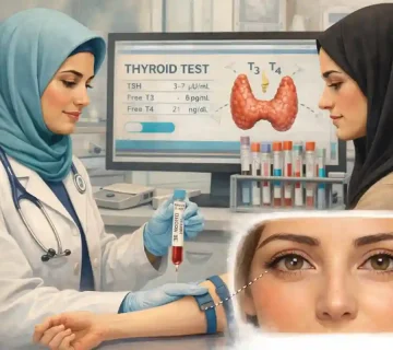 ارتباط اختلالات تیروئید با پف پلک و نتایج بلفاروپلاستی