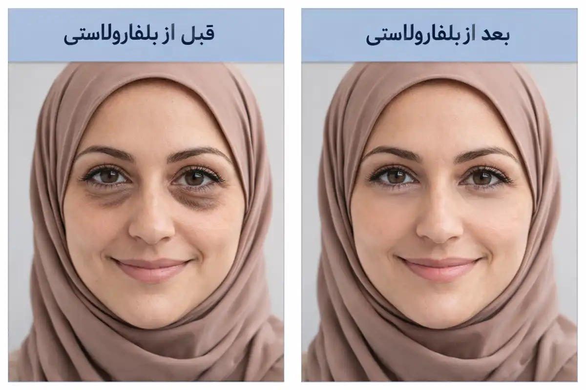 بررسی دلایل باقی ماندن تیرگی زیر چشم بعد از بلفاروپلاستی