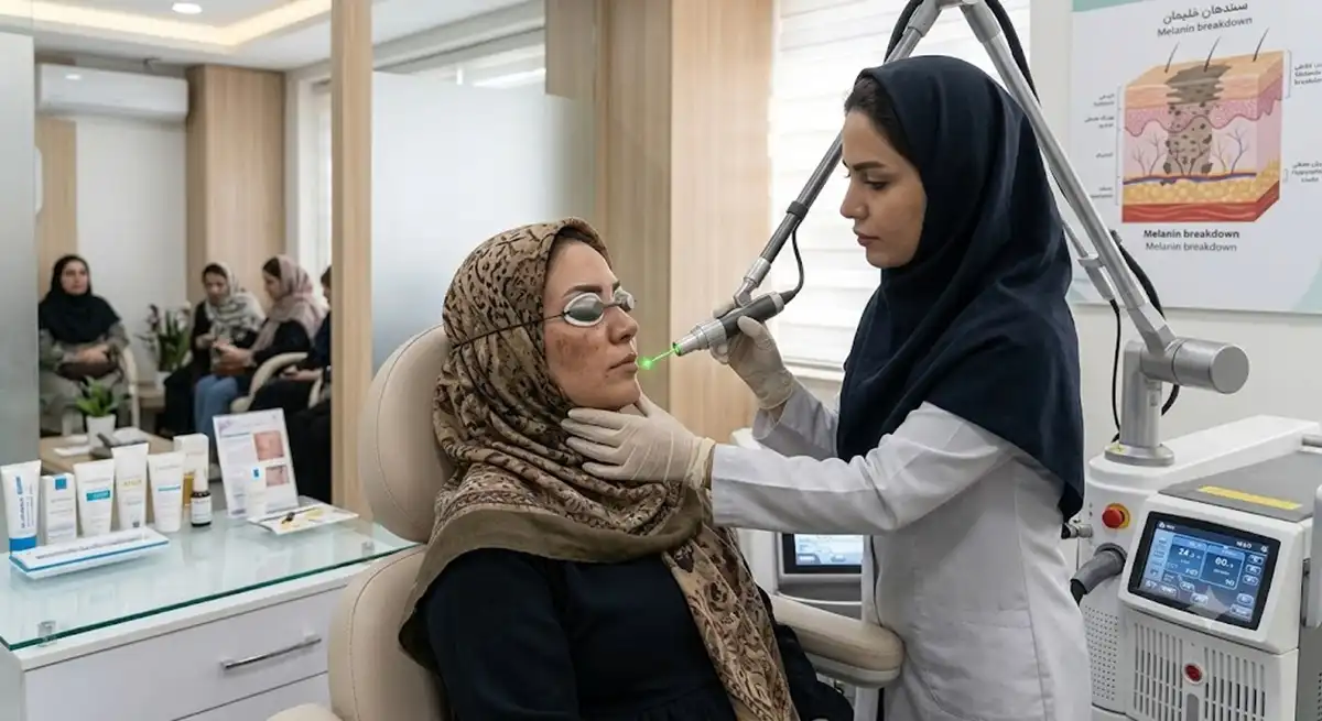 مقایسه کامل IPL و لیزر کیوسوییچ برای رفع لکهای صورت