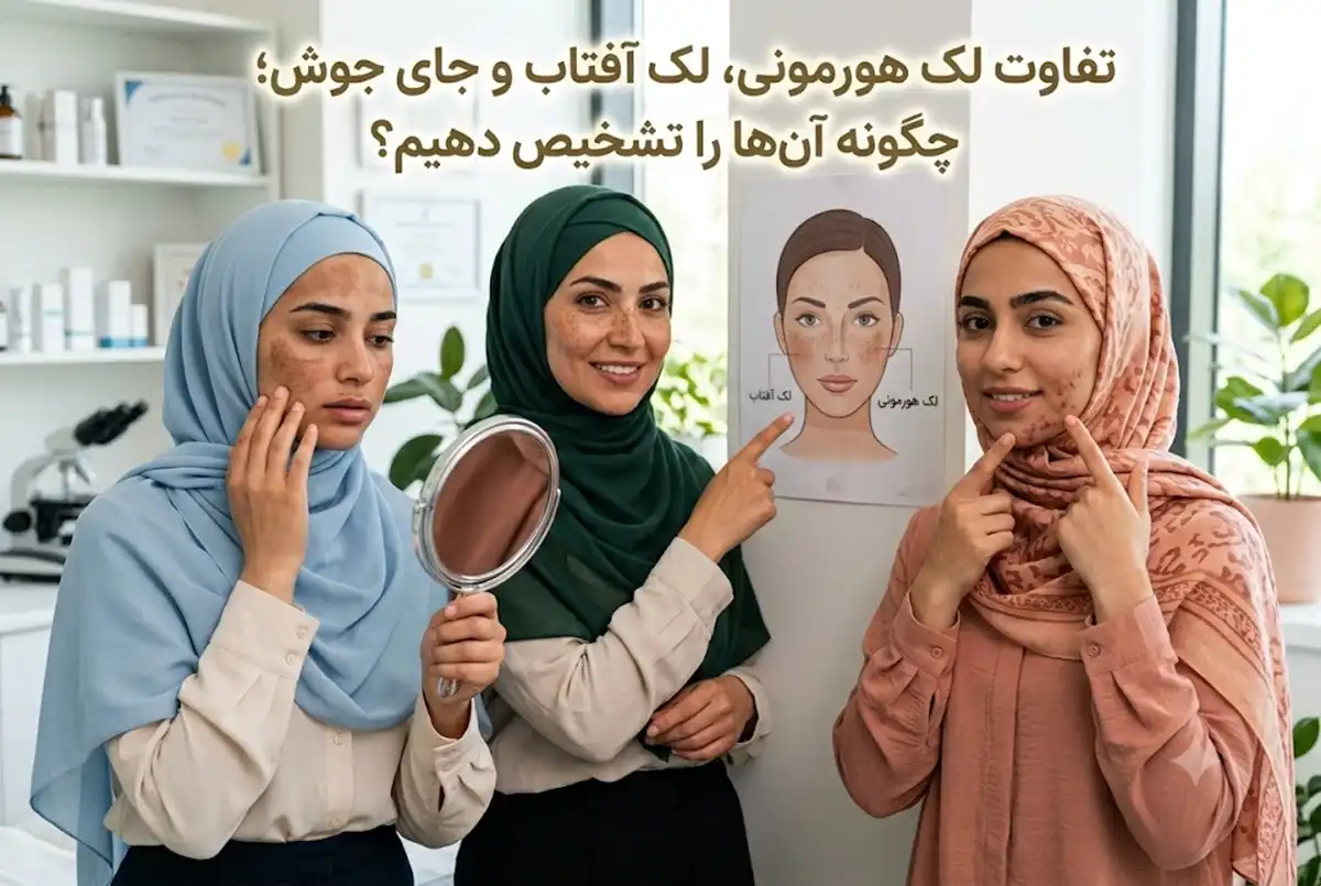 تفاوت لک هورمونی، لک آفتاب و جای جوش؛ چگونه آنها را تشخیص دهیم؟