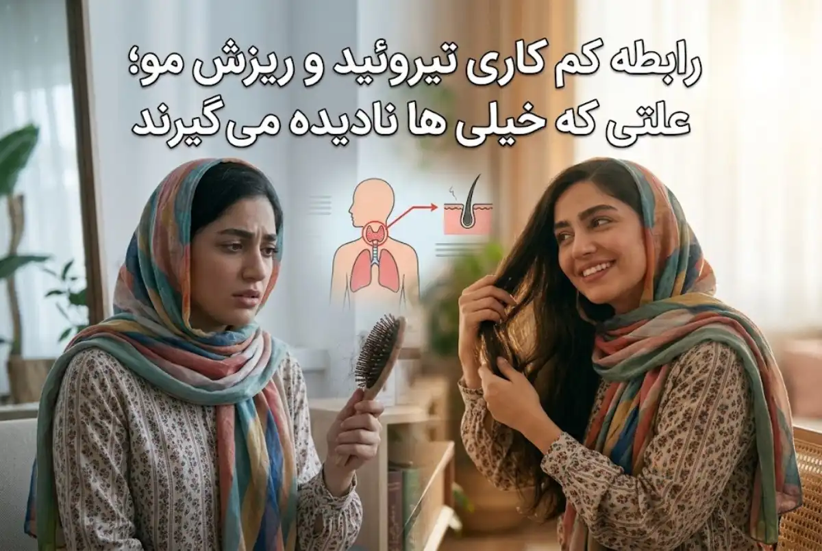 رابطه کم کاری تیروئید و ریزش مو؛ علتی که خیلی ها نادیده می گیرند