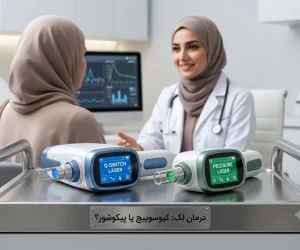 برای درمان لک، لیزر کیوسوییچ بهتر است یا پیکوشور؟