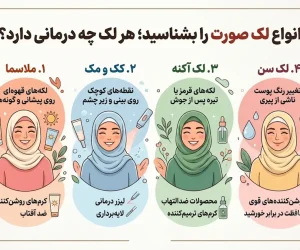 انواع لک صورت را بشناسید؛ هر لک چه درمانی دارد؟